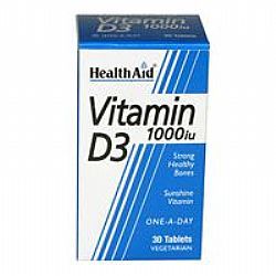 Health Aid Vitamin D3 1000IU vetabs 30s