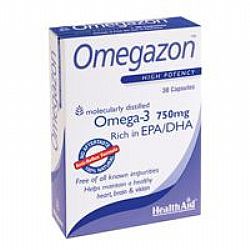 Health Aid Omegazon Omega 3 750mg capsules 30s