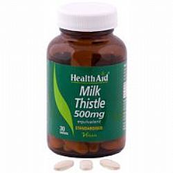 Health Aid Milk Thistle 500mg tabs 30s