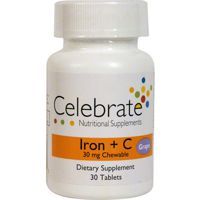Celebrate Iron + C 30 μασώμενα δισκία